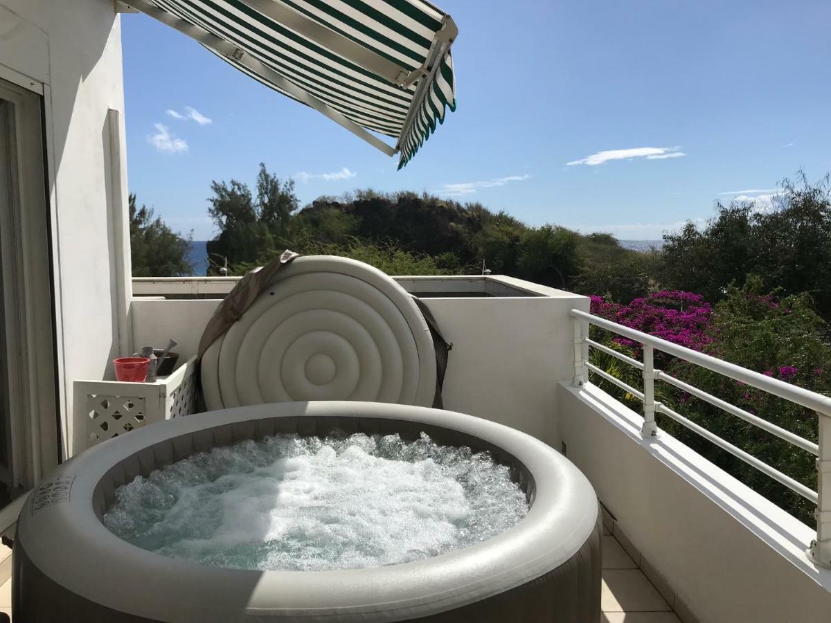 Meuble Homard Avec Jacuzzi Et Vue Mer 圣吉尔莱班 外观 照片